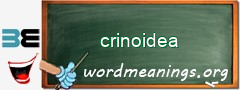 WordMeaning blackboard for crinoidea